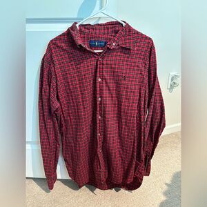 Ralph Lauren Men's Red and Black Checkered Shirt
